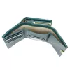  Dámska kožená peňaženka Gregorio HL-108 s modrým kvetinovým vzorom 14,5 x 9 x 3,8 cm