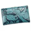  Dámska kožená peňaženka Gregorio HL-108 s modrým kvetinovým vzorom 14,5 x 9 x 3,8 cm
