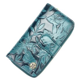    Gregorio HL-116 tyrkysová dámska kožená peňaženka 9,5 x 17 x 3,8 cm