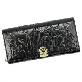    Gregorio HL-122 čierna dámska kožená peňaženka 19,5 x 10 x 4 cm