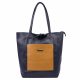  MiaMore 01-060 námornícka dámska kožená kabelka 39 x 37 x 13 cm