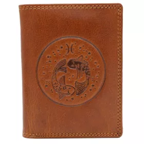   Peterson PTN N4-EBS-03 konyak férfi bőr pénztárca 9.5 x 12.5 x 2.5 cm 