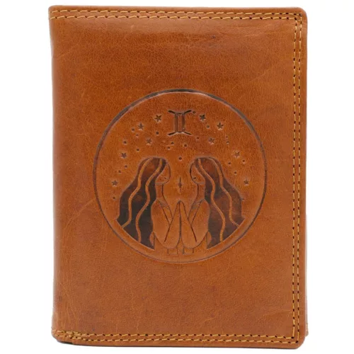 Peterson PTN N4-EBS-06 konyak férfi marhabőr pénztárca 9.5 x 12.5 x 2.5 cm