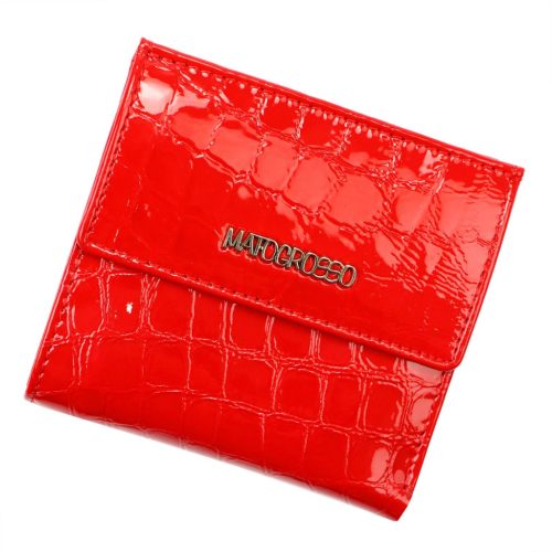  Dámska kožená peňaženka Mato Grosso 0614-46 s RFID červenou farbou 10,5 x 10 x 3 cm