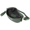  Dámska kožená crossbody kabelka MiaMore 01-029 D v khaki farbe 23 x 16 x 7 cm