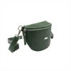  Dámska kožená crossbody kabelka MiaMore 01-029 D v khaki farbe 23 x 16 x 7 cm