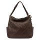  Dámska kožená kabelka VS 023 hnedá, crossbody 36 x 30 x 16 cm
