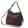  Dámska kožená kabelka VS 023 hnedá, crossbody 36 x 30 x 16 cm