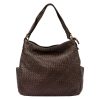 Dámska kožená kabelka VS 023 hnedá, crossbody 36 x 30 x 16 cm