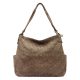 Dámska kožená kabelka VS 023 béžovej farby, crossbody 36 x 30 x 16 cm