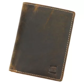    Nordee MSD-01 N4 HUNTER hnedá pánska kožená peňaženka 9,5 x 12,5 x 3 cm