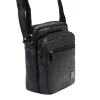  Nordee MSD-02 GM01 NAPPA čierna pánska kožená kabelka do ruky 18 x 21 x 9 cm