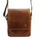  Nordee MSD-03 GM03 hnedá pánska kožená kabelka cez rameno 21 x 23 x 7 cm