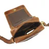 Nordee MSD-03 GM03 hnedá pánska kožená kabelka cez rameno 21 x 23 x 7 cm