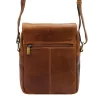  Nordee MSD-03 GM03 hnedá pánska kožená kabelka cez rameno 21 x 23 x 7 cm