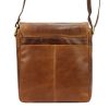  Nordee MSD-03 GM11 hnedá pánska kožená bočná taška, taška cez rameno 23 x 23 x 9 cm
