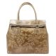  Luka 20-054 taupe dámska kožená kabelka 37 x 30 x 15 cm