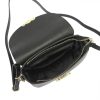  Dámska kožená kabelka cez rameno Luka 20-065 D čierna 22 x 15 x 9 cm