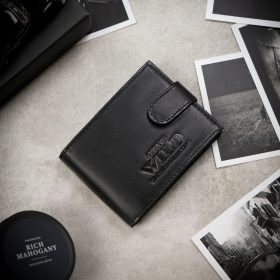  Čierna pánska kožená peňaženka Wild 00IT-P-SCR