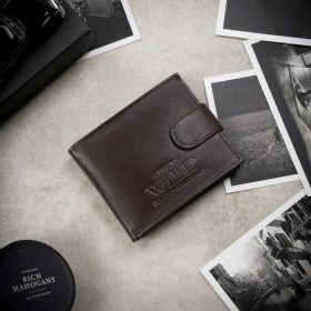  Pánska kožená peňaženka Wild N0035L-P-SCR hnedá