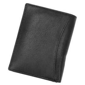    Money Kepper KK 02 čierna pánska kožená peňaženka 10 x 12,5 x 3 cm