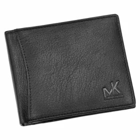    Money Kepper KK 04 čierna pánska kožená peňaženka 12,5 x 10 x 3 cm