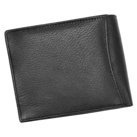    Money Kepper KK 04 čierna pánska kožená peňaženka 12,5 x 10 x 3 cm