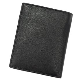   Money Kepper KK 18 čierna pánska kožená peňaženka 10 x 12,5 x 3 cm