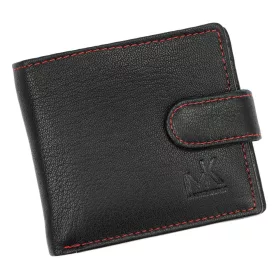    Money Kepper CC 5607B čierno-červená pánska kožená peňaženka 9,8 x 8 x 2,2 cm