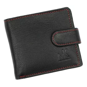    Money Kepper CC 5607B čierno-červená pánska kožená peňaženka 9,8 x 8 x 2,2 cm