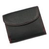  Pánska kožená peňaženka Money Kepper CC 3653 čierno-červená 9 x 7 x 2,5 cm