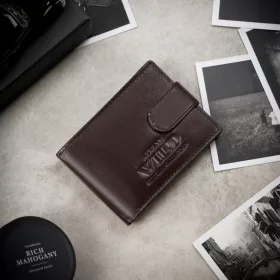    Hnedá pánska peňaženka z hovädzej kože Wild 00IT-P-SCR