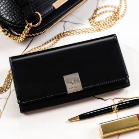    Rovicky RPX-20A-4 čierna dámska kožená peňaženka 19 x 9,5 x 3 cm