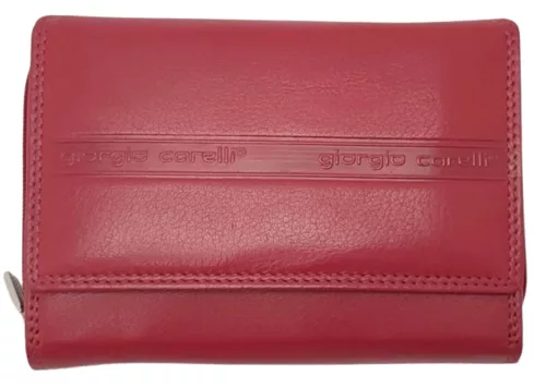  Giorgio Carelli unisex saténová čierna kožená peňaženka, držiak na telefón