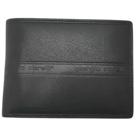    Pánska kožená peňaženka Giorgio Carelli koňakovej farby 12 x 9,5 cm