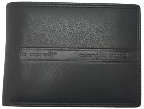  Pánska kožená peňaženka Giorgio Carelli koňakovej farby 12 x 9,5 cm