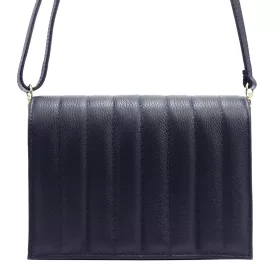    Luka 20-068 tmavomodrá dámska kožená taška cez rameno 24 x 17 x 8,5 cm