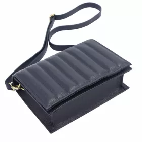    Luka 20-068 tmavomodrá dámska kožená taška cez rameno 24 x 17 x 8,5 cm