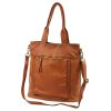  VS hnedá dámska kožená kabelka, taška cez rameno, crossbody 37 x 38 x 18 cm
