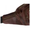  Peterson PTN 2506-OLH pánska hnedá kožená taška na opasok 37 x 14 x 8 cm