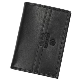    Emporio Valentini 39 489 čierna pánska kožená peňaženka 9 x 13 x 2,5 cm