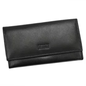    Coveri World 40 895 čierna dámska kožená peňaženka 19 x 11 x 3 cm