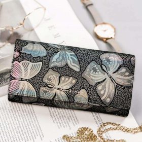    Peterson PTN 42100-ONBF šedá dámska peňaženka z hovädzej kože