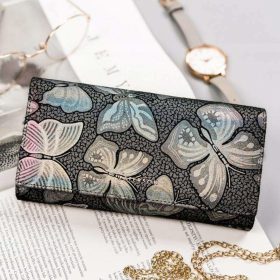    Peterson PTN 42100-ONBF šedá dámska peňaženka z hovädzej kože