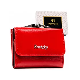    Rovicky RPX-32-ML červená dámska kožená peňaženka 9,5 x 7,5 x 2,5 cm