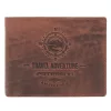 Peterson PTN N992-BE-TRAVEL konyak férfi bőr pénztárca 12.8 x 9.5 x 2.8 cm