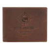 Peterson PTN N992-BE-TRAVEL mogyoró férfi bőr pénztárca 12.8 x 9.5 x 2.8 cm