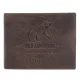 Pánska hnedá peňaženka z hovädzej kože Peterson PTN N992-BE-BEAR