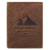 Peterson PTN N4-BE-MOUNTAIN konyak férfi bőr pénztárca  9.5 x 12 x 2 cm