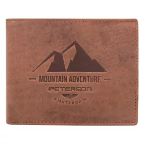    Kožená pánska koňaková peňaženka Peterson PTN N992-BE-MOUNTAIN